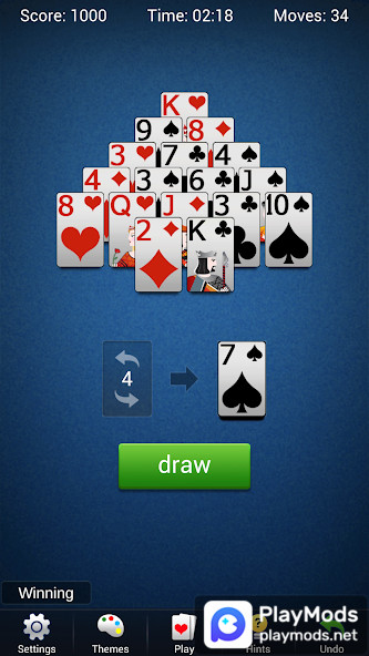 Pyramid Solitaire - Card Games<span>(Unlimited Money)</span> screenshot image 4_funmod.online