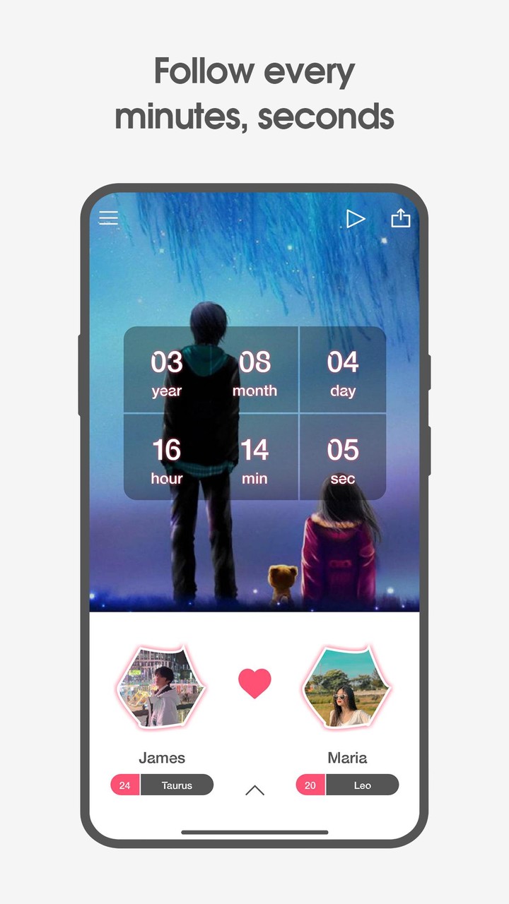 Been Kiss - Love Days Counter screenshot image 2_funmod.online