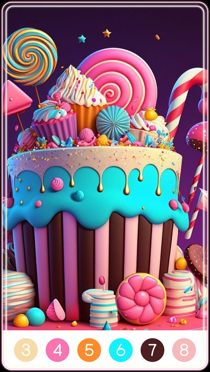 Candy Color by Number screenshot image 2_funmod.online