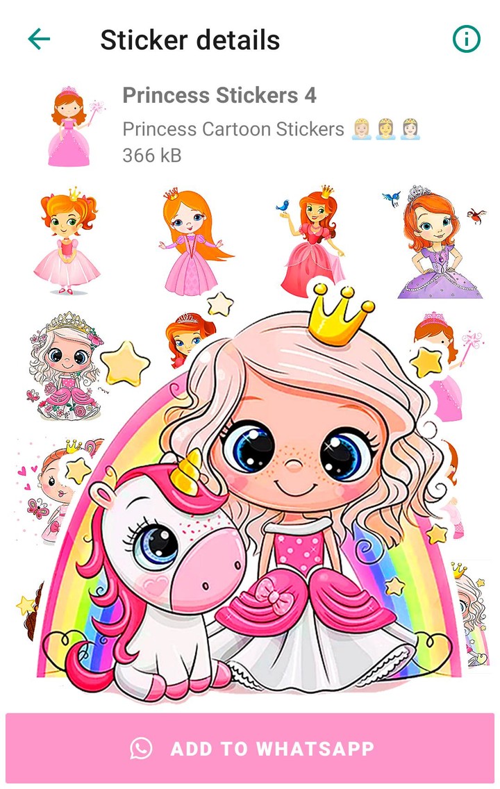 Princess Stickers for WhatsApp screenshot image 9_funmod.online