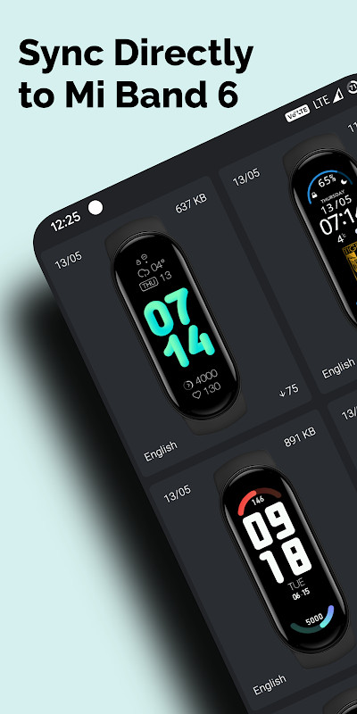 Mi Band 6 Watch Faces screenshot image 2_funmod.online
