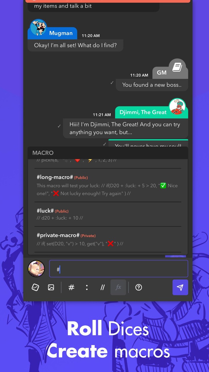mRPG - Chat app to play RPGs screenshot image 8_Popularmodapk.com