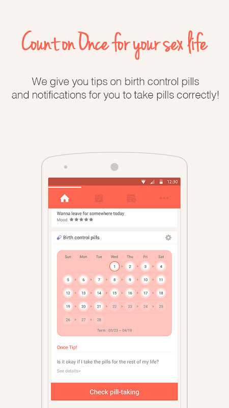 Once -A special period tracker screenshot image 7_funmod.online