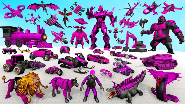 Crocodile Robot Car Game 3d screenshot image 3_funmod.online