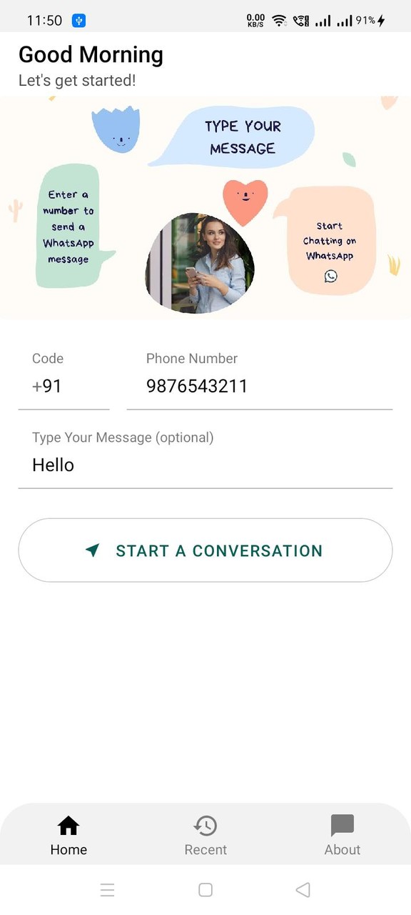 HolaHi Pro: Text Without Savin screenshot image 2_funmod.online