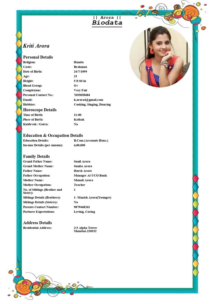 Marriage Biodata Maker screenshot image 4_funmod.online