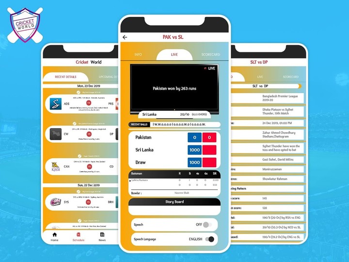 Cric World - Live Cricket Score & Update screenshot image 1_funmod.online