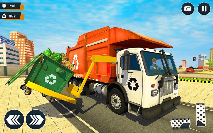 Garbage Truck Driving Games 3D screenshot image 2_funmod.online