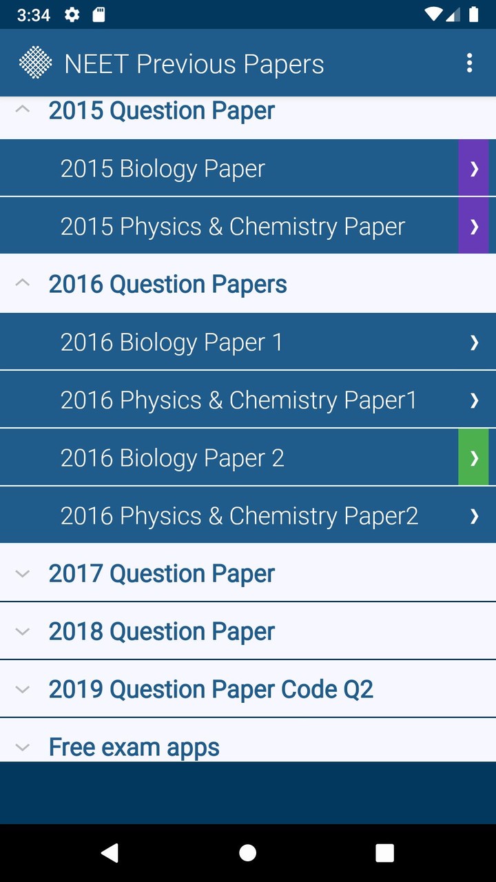 NEET Previous Papers screenshot image 7_funmod.online