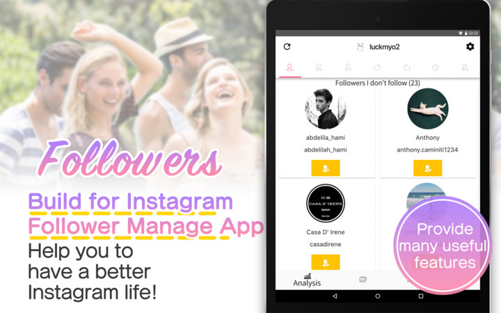 Followers & Unfollowers for Instagram screenshot image 4_funmod.online