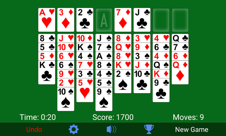 FreeCell Solitaire screenshot image 22_funmod.online