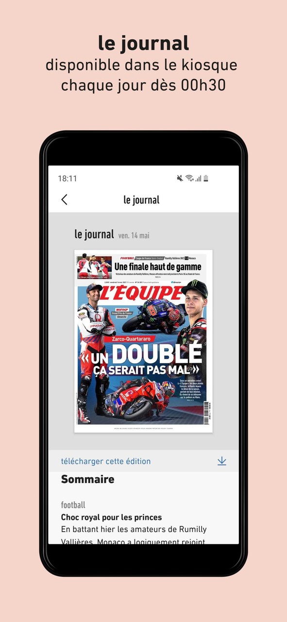 L'Équipe - Sport en direct : foot, tennis, rugby.. screenshot image 6_funmod.online