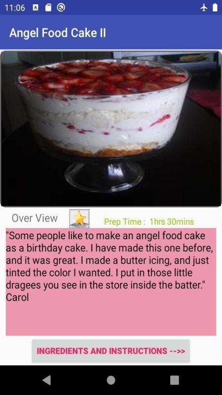 Angel food cake: cake recipe screenshot image 10_funmod.online