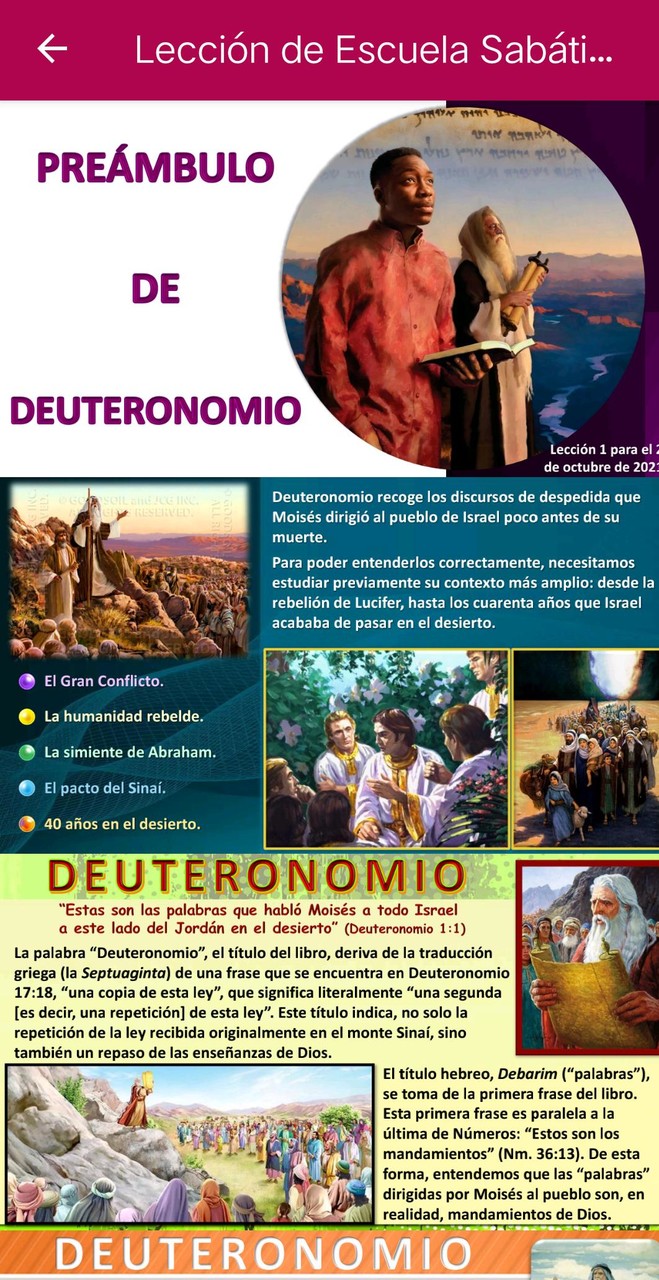 Spanish Sabbath School Lesson screenshot image 2_funmod.online