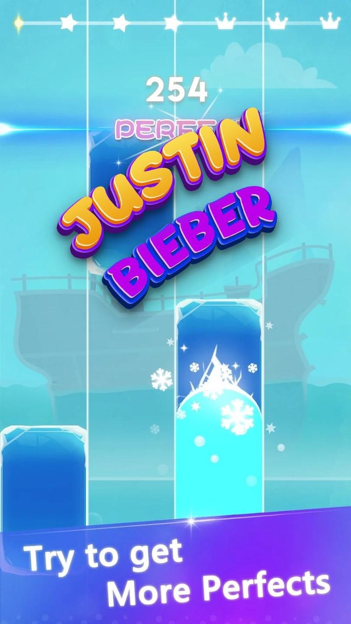 Justin Bieber Piano Tiles screenshot image 3_funmod.online