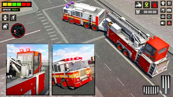 Fire Engine Truck Driving Sim screenshot image 5_funmod.online