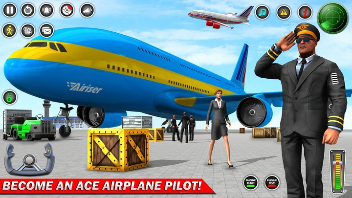 Flight Simulator Airplane Game screenshot image 2_funmod.online