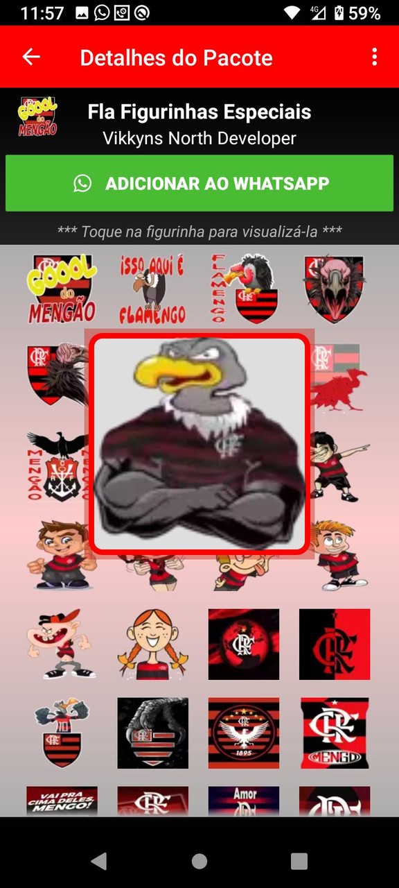 Figurinhas do Flamengo screenshot image 4_funmod.online