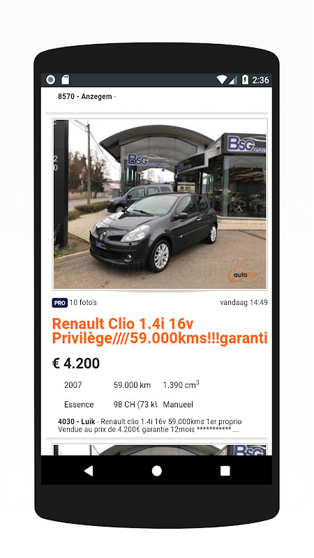 Tweedehands Auto België screenshot image 2_funmod.online
