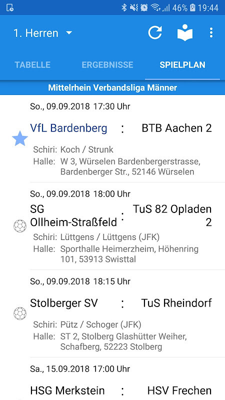 VfL Bardenberg Handball screenshot image 2_funmod.online