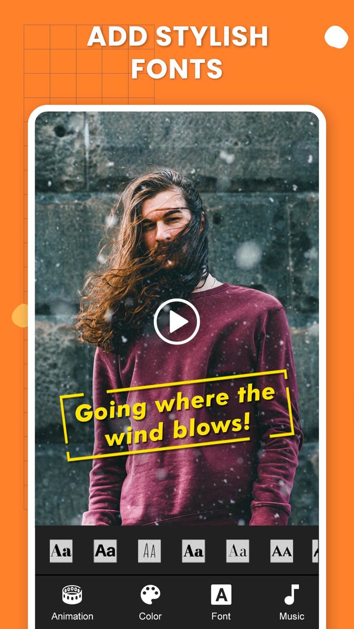 Animated Text On Video screenshot image 2_funmod.online