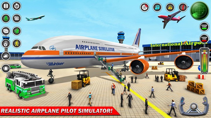 Flight Simulator Airplane Game screenshot image 1_funmod.online