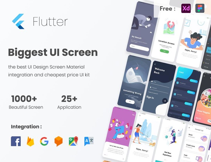 Biggest UI Kit - Flutter UI Ki screenshot image 6_funmod.online