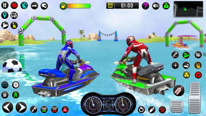 Jet Ski Boat Racing Games 2021 screenshot image 2_funmod.online
