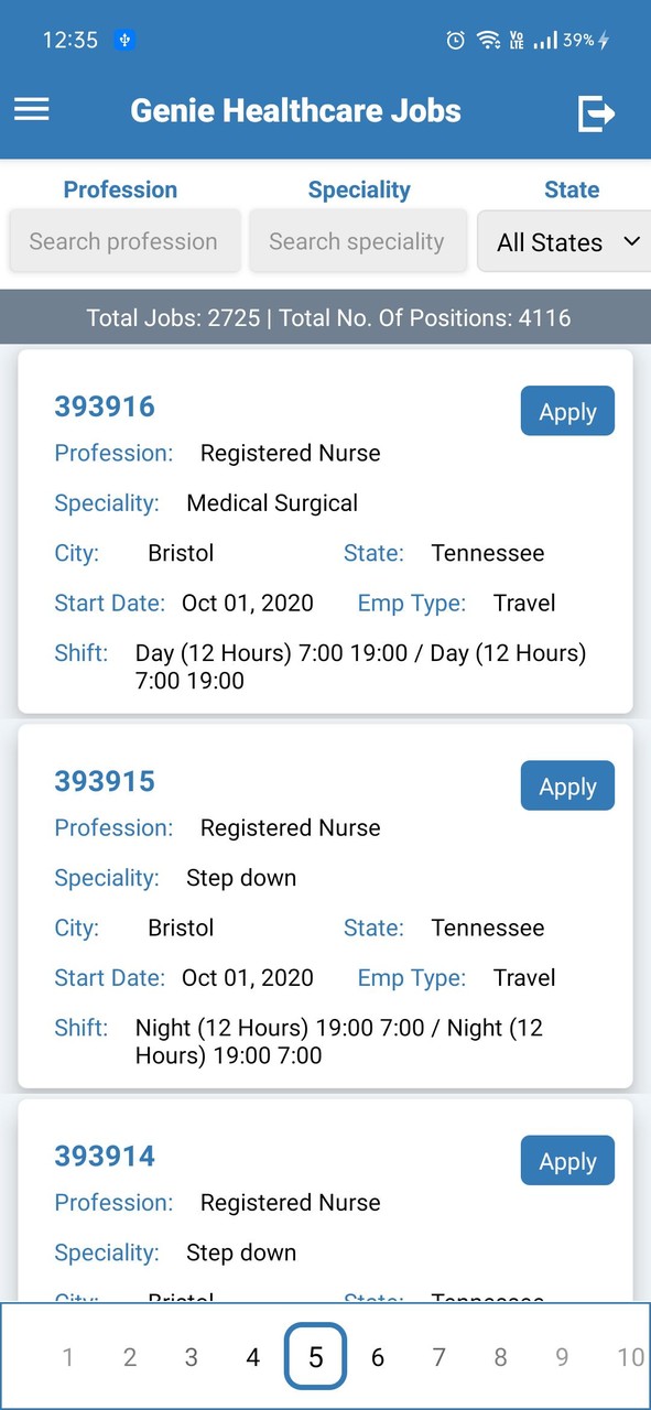 Genie Healthcare Jobs screenshot image 16_funmod.online