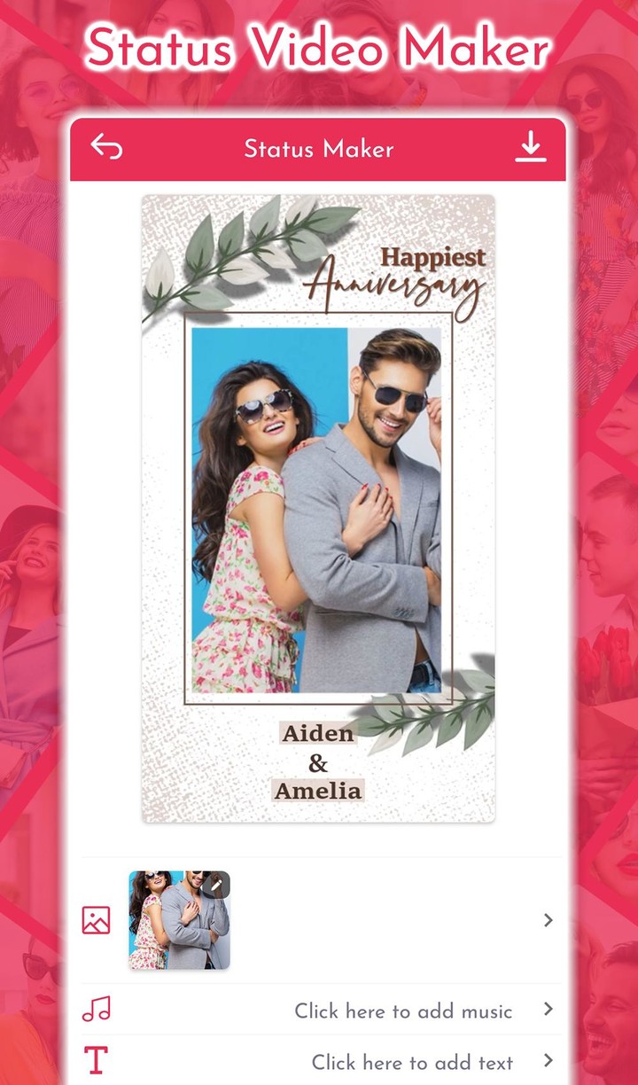 Anniversary Video Maker screenshot image 10_funmod.online