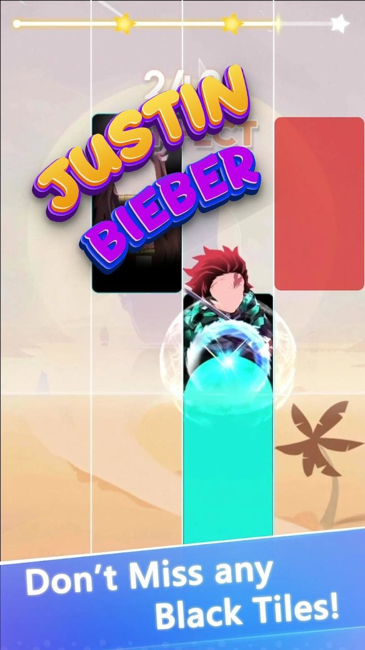 Justin Bieber Piano Tiles screenshot image 5_funmod.online
