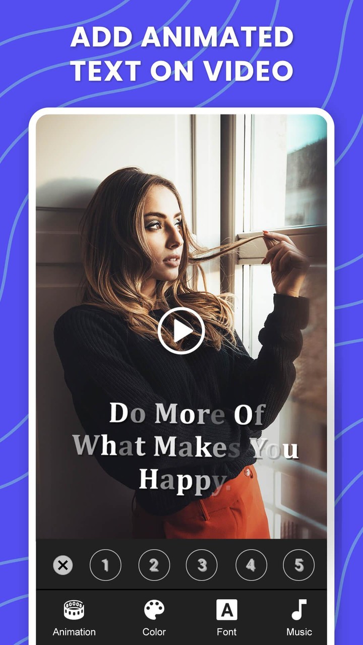 Animated Text On Video screenshot image 1_funmod.online