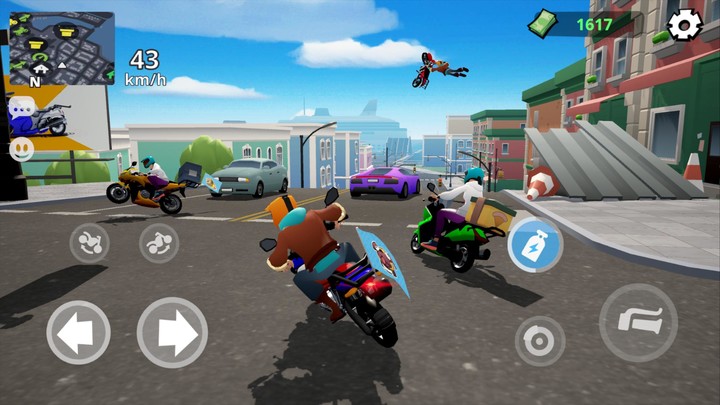 Moto City: Mad Bike Delivery screenshot image 2_funmod.online