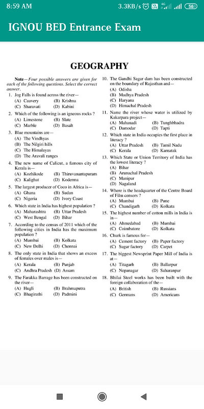 B ED Entrance Exam Book  Hindi screenshot image 4_funmod.online