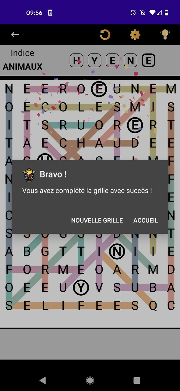 Mots Mêlés Français screenshot image 2_funmod.online
