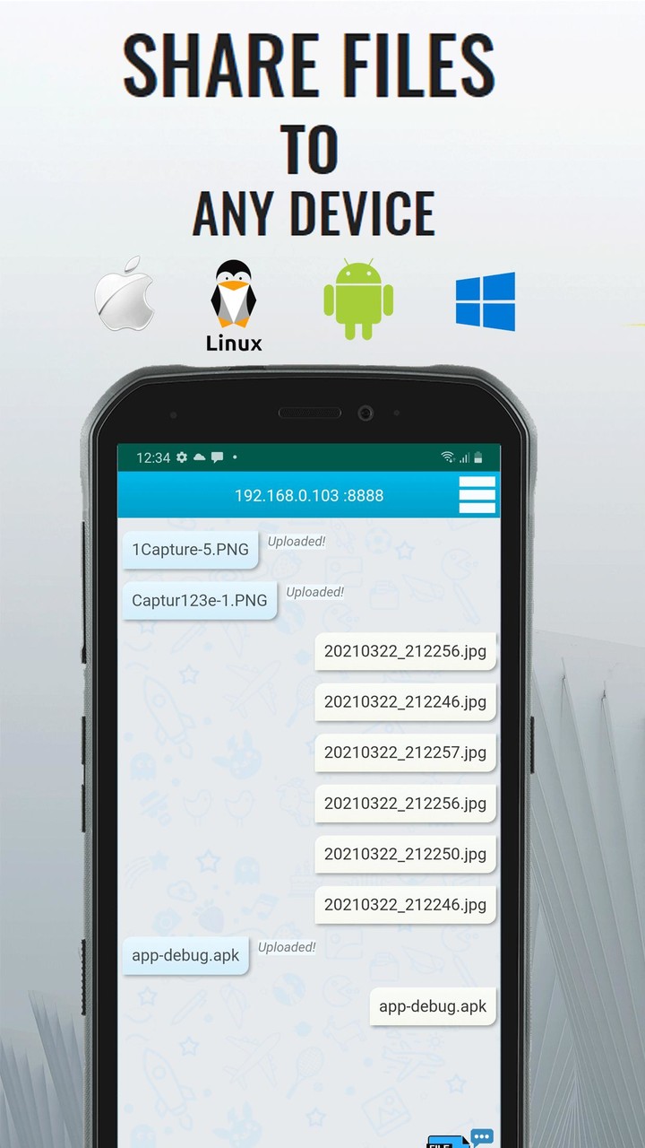 FileChat: File Transfer App screenshot image 1_funmod.online