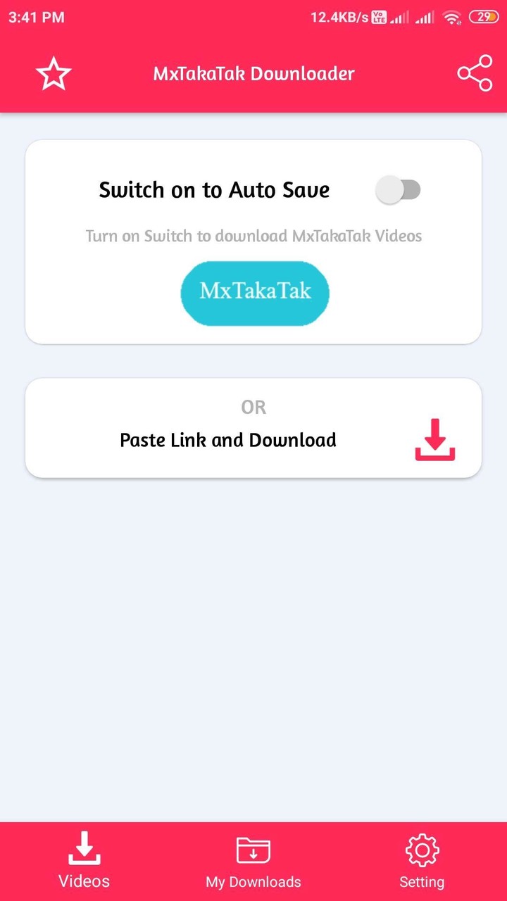 Video Downloader for Mx-Takatak - No watermark screenshot image 6_funmod.online