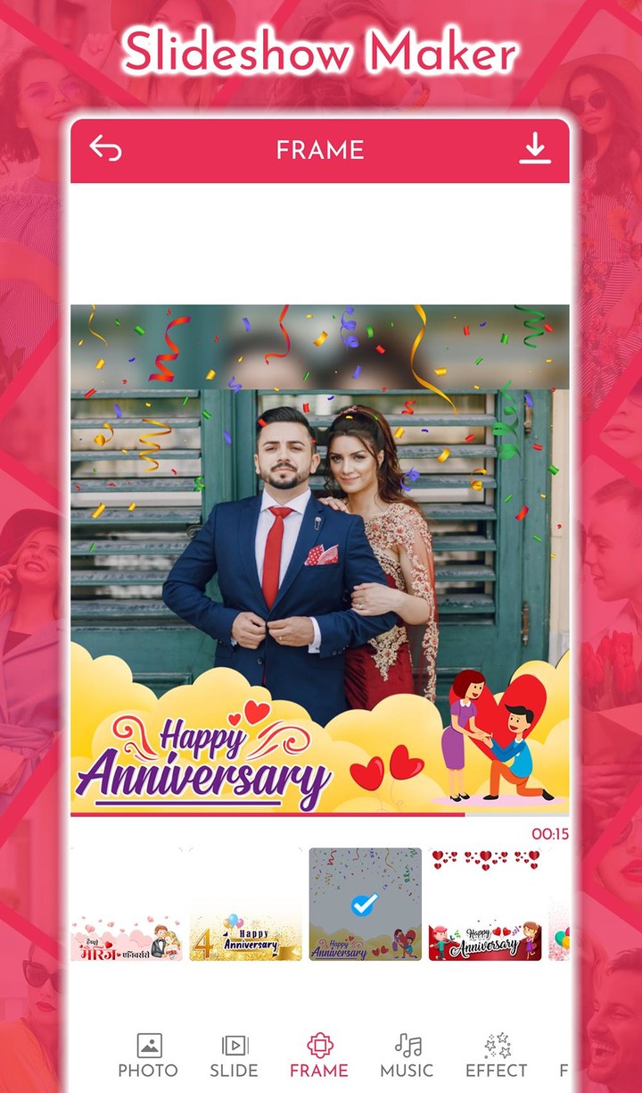 Anniversary Video Maker screenshot image 5_funmod.online