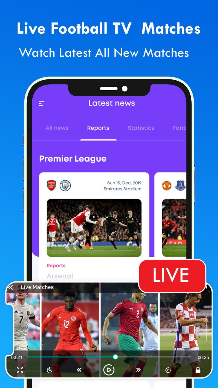 Live Football TV HD Streaming screenshot image 1_funmod.online
