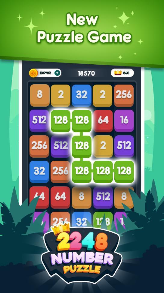 2048 Real - Number Puzzle 2022 screenshot image 2_funmod.online