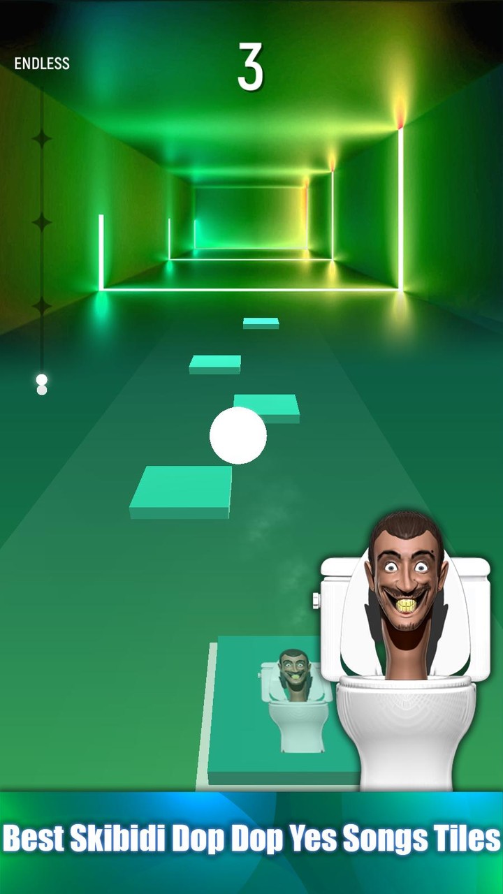 Skibidi Dop Yes Song Tiles Hop screenshot image 2_funmod.online