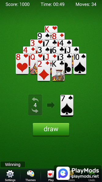 Pyramid Solitaire - Card Games<span>(Unlimited Money)</span> screenshot image 2_funmod.online
