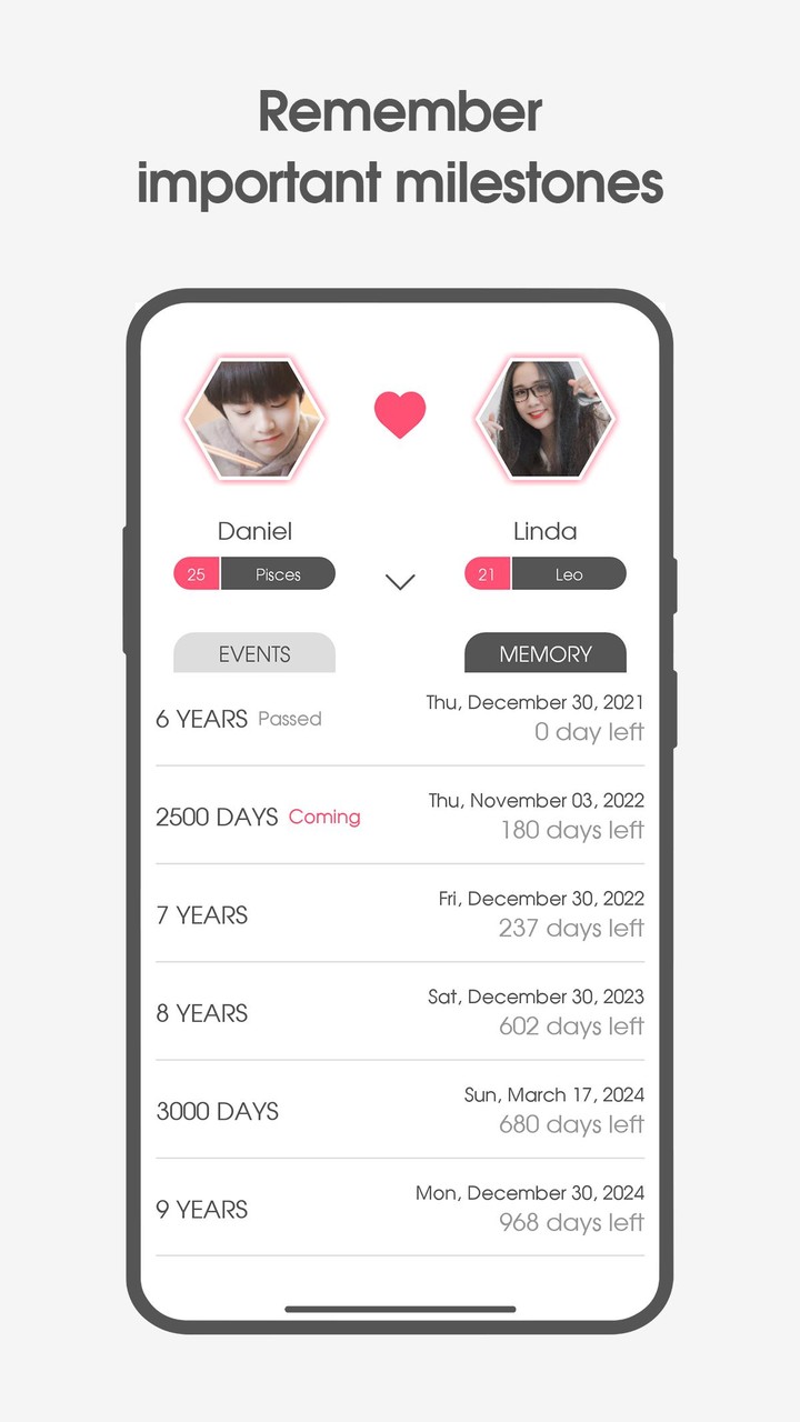 Been Kiss - Love Days Counter screenshot image 4_funmod.online