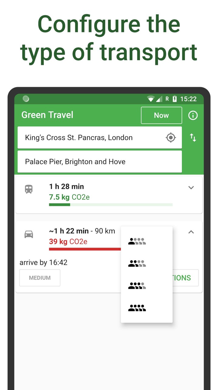Green Travel - know your carbon footprint screenshot image 4_funmod.online